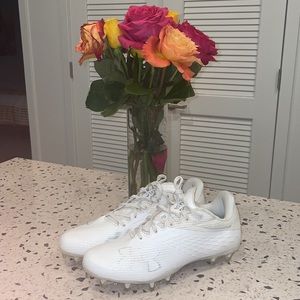Under Armour Blur Smoke MC Football Cleats - All White